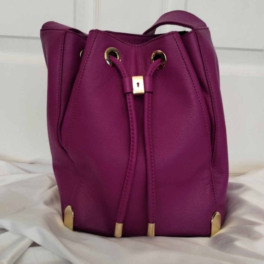 VinceCamuto Purple  Drawstring Bag